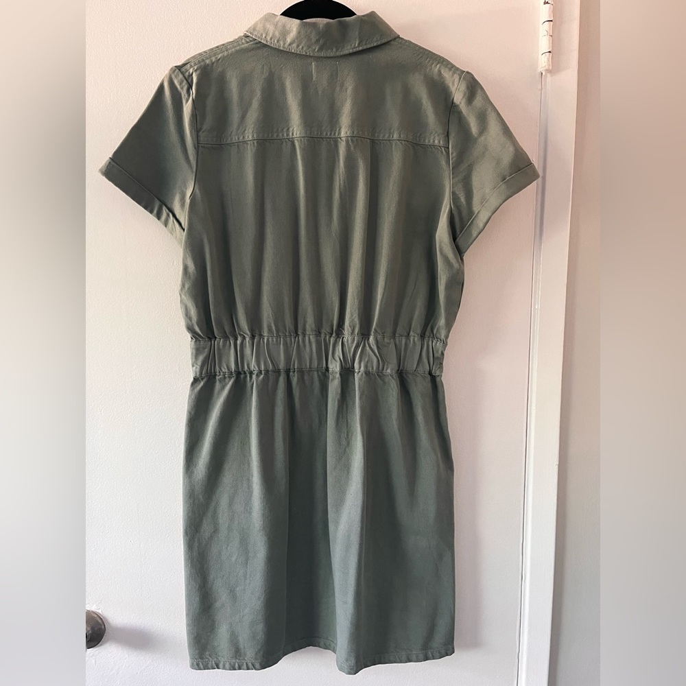 J Crew Olive Green Dress - Picture 2 of 2